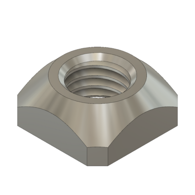 5/16S-3 MODULAR SOLUTIONS STAINLESS STEEL FASTENER<BR>5/16" SQUARE NUT